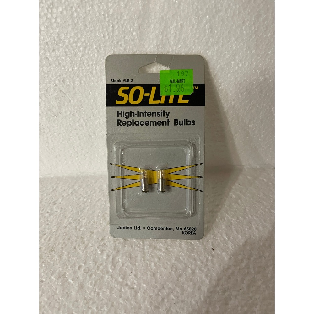 SO-Lite High-Intensity Replacement Bulbs 2-Pack Stock LB-2 Jadico Ltd Vintage